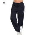 thumbnail image 2 of Xinxinyy Women's Loose Ankle Sweatpants, Solid Colors, Dark Blue, M, 2 of 6
