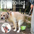 thumbnail image 2 of Inodoro plegable para mascotas y perros, sin manos sucias, bolsa de basura para excrementos de perros, suministros de limpieza para pasear, 2 of 5