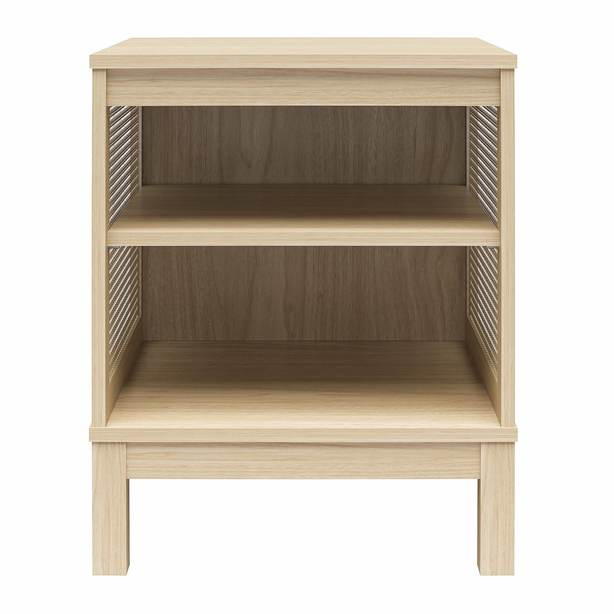 Mainstays Cane Side Table, Spring Pine