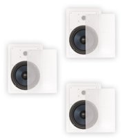 Blue Octave BDW82 In Wall 8" Speakers 2 Way Home Theater Surround Sound 3 Speaker Set