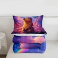 thumbnail image 5 of Erosebridal Animal Capybara Twin Comforter Sets 3-Piece For Boys Girls,Dreamy Gradient Rainbow Bedding Set For Kids,Lightweight Room Decor, 5 of 7