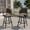 Brown-swivel, variant on Vicllax Outdoor Swivel Bar Stools Patio Chair Set of 2 Rattan Modern for Garden Pool Lawn (Gray)