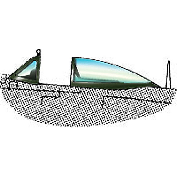 P-47 D Bubbletop Vacuform Canopy x2 for Monogram (1/48 model kit accessory)