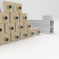 thumbnail image 6 of Ekena Millwork 38"H x 15'L Fiberthane Avalon Unassembled Balustrade Railing Kit, Style G (6 7/8" On-Center Spacing to Pass 4" Sphere Code), 6 of 6