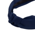 thumbnail image 4 of Accesorios de cabello de moda para mujeres, diadema anudada Unique Bargains, bandas para el cabello de nudo superior, color azul marino, 4 of 7