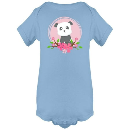 

A Panda With Flowers Bodysuit Infant -Image by Shutterstock 24 Months