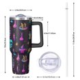 thumbnail image 2 of Mystical Halloween Pattern Tumbler with Handle and Lid,40oz Double Wall Vacuum Insulated Tumbler,Cups Gift for Women and Men, 2 of 7