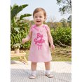 thumbnail image 6 of Miaouyo Toddler Girl Sleeveless Dress Bowknot Letter Embroidery Crew Neck Dress, 6 of 9