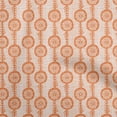 thumbnail image 1 of oneOone Silk Tabby Orange Fabric Block Sewing Craft Projects Fabric Prints By Yard 42 Inch Wide, 1 of 1