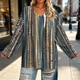 thumbnail image 6 of Women Blouses Sawvnm Women Fashion Plus-Size V-Neck Long Sleeved Printing Top 4XL, 6 of 7