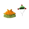thumbnail image 1 of Sombrero para hámster, mini gorro de fiesta, apto para animales pequeños, bonita boina tejida a mano, pequeña y adorable, perfecta para animales como los cerdos barbudos, 1 of 3