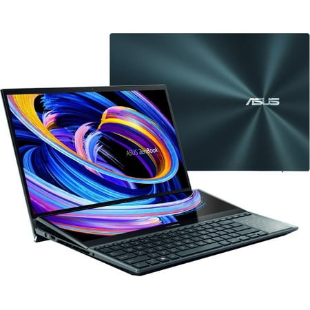 ASUS ZenBook Pro Duo 15.6" 4K UHD Touchscreen Laptop, Intel Core i9-10980HK, 32GB RAM, 1TB SSD, Windows 10 Pro, Windows, Blue, UX582LR-XS94T