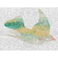 thumbnail image 2 of Goldberger, Jennifer 32x25 White Modern Wood Framed Museum Art Print Titled - Patterned Bird III, 2 of 4