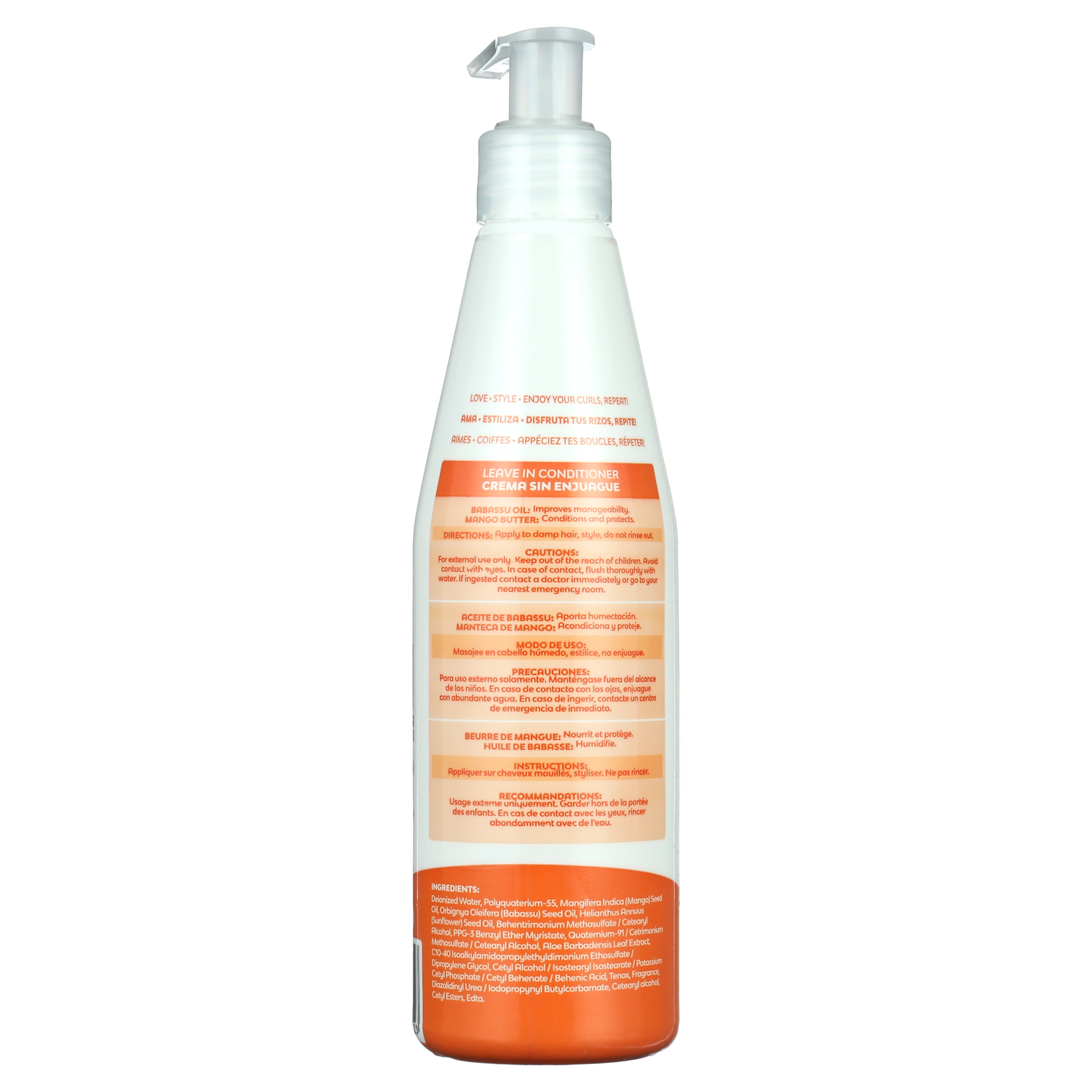 Curly Love Leave-in Conditioner Detangles, Protects and Conditions Curly Hair.