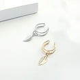 thumbnail image 4 of Pendant Earring Fashion Hollow Leaf Non Piercing Clip on Earring Jewelry Earring, 4 of 8