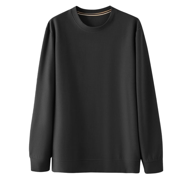 Timegard Hauts Grande Taille pour Femmes Chandails en Molleton Col Rond Manches Longues Chandail Ample Automne Décontracté Hauts