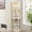 White, variant on Leumius Glass Cabinet Lighted Corner Cabinet Corner Display Curio Cabinet, Glass Display with Light(Included)Bar Cabinet,Wine Cabinet with Adjustable Glass Shelves for Home Decor Oak