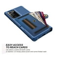 thumbnail image 2 of Dteck Case for Samsung Galaxy Note 20 Ultra/Note20 Ultra 5G 6.9-inch ,Shockproof Rubber Card Holder Leather Wallet Back Phone Kickstand Cover,Darkblue, 2 of 6