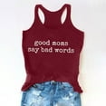 thumbnail image 2 of Women's Sleeveless Yoga Workout Tank Tops Funny Sayings Loose Fit Running Exercise T-Shirt, 2 of 5
