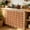 Brown, variant on Brown Gingham Cabinet Curtains 10" W x 11" L, Modern Minimalist White Line Grid Points Checkered Under-Desk Privacy Dust Proof Drape Dishwasher Curtain Sink Skirt for Kitchen Closet Bathroom Laundry