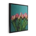 thumbnail image 2 of Society6 Lovely Pink Tulips by Olivia St Claire Framed Art Canvas, 2 of 3