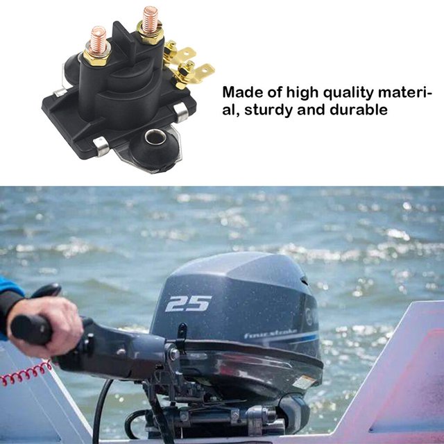 Solenoid Valve Starter Relay 12V Metal Workmanship Compact Size Replacement Multipurpose Boat Supplies Yacht Relays