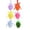 Orange, variant on Flocked Easter Eggs Hanging Ornaments, Set of 6 Foam Decorative Eggs for Garland, Tree, Basket, Door & Wall, DIY Spring Holiday Party Craft and Home Celebration Decor