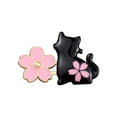 thumbnail image 3 of JilgTeok 3 Packs 4pcs Pant Waist Tightener Buttons Pins Sakura Rabbit/Cat Waist Buckles Adjustable Waist Buckle Extender Pants Clips No Sewing for Loose Jeans Skirts Clearance, 3 of 4