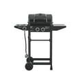 thumbnail image 2 of CQSXDA 2 Burner Propane Gas Grill With Side Burner Stainless Steel 24000 BTU Outdoor Barbecue Kitchen And Patio Cooking, 2 of 13