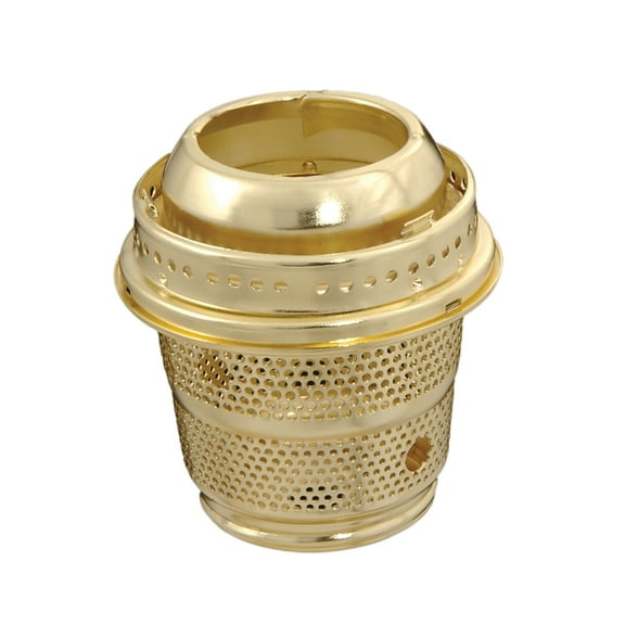 B&P Lamp® Solid Brass Cut-Out Burner Designed To Fit Aladdin Brand Lamps