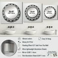 thumbnail image 4 of Designart "Sacred Mandala In Vintage Monochrome" Boho Mandala Square Mirror Wall Decor Traditional - Large White Square Bathroom Mirror - Square Printed Wall Mirror Art, 4 of 5