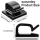 thumbnail image 2 of Clips para cables suoundey 130 piezas organizador adhesivo de cables negro, 2 of 5