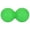 Green-Double ball, variant on Muscle Relaxation Massager Muscle Relaxation Rolling Massage Lacrosses Balls Soft Fascia Balls Easy to Clean