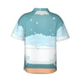 thumbnail image 3 of Disketp Hawaiian Shirts For Men,Bathtub With Soap Bubbles Print Mens Casual Short Sleeve Button Down Shirts Beach Shirt, 3 of 8