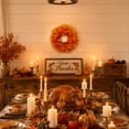 thumbnail image 6 of Fall Harvest Wreath for Front Door Artificial Maple Berry Wreath Thanksgiving Autumn Decor for Porch Wall Indoor Outdoor Hanging(Multicolor), 6 of 6