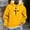Yellow, variant on Qulqfy Fall Hoodies Men Beige Pullover Christian Graphic Hooded Long Sleeve Casual Sweatshirts Men's Sweatshirts L