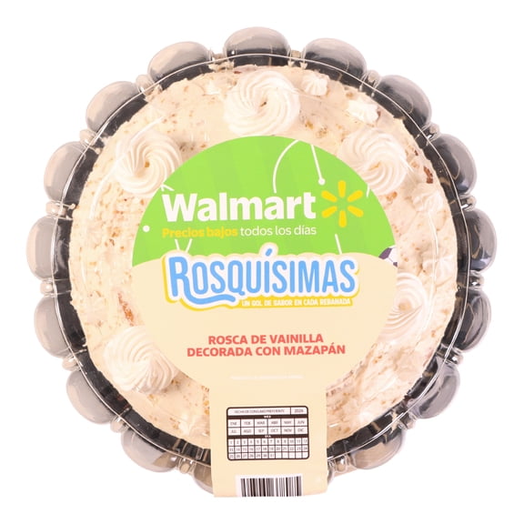 Rosca de vainilla decorada con mazapán por pieza