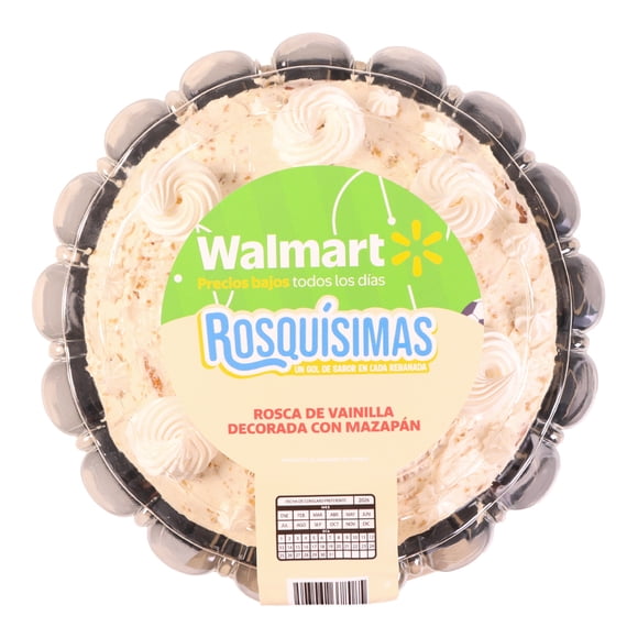 Rosca de vainilla decorada con mazapán por pieza