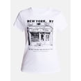 thumbnail image 5 of No Boundaries Longline Graphic Cotton Baby Tee, Women's XXS-XXL, 5 of 5