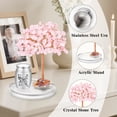 thumbnail image 4 of Small Urns for Human Ashes Keepsake, 1.57 Inches Stainless Steel Mini Urn for Women Men with Pink Crystal Tree - Decoration Urn Butterfly Cremation Keepsake Sharing Holder, 4 of 6