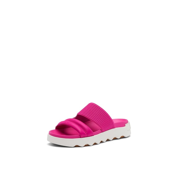 Sorel Women's Viibe Slide Sandals - Fuchsia Fizz, Sea Salt - Size 7