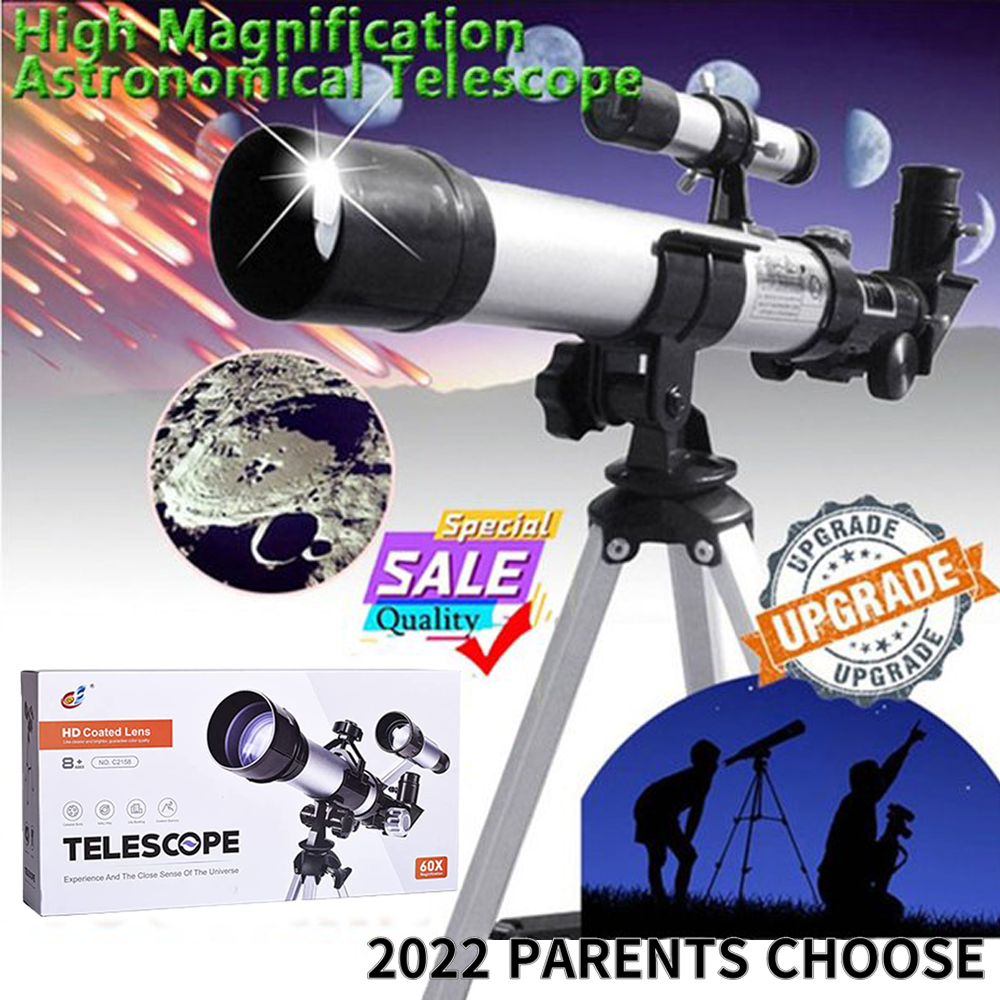 ZJHTK Telescopes for Kids Beginners,70mm Astronomy Refractor Telescope with Adjustable Tripod Portable Scope for Adult Children 