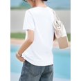 thumbnail image 4 of Elegant Women's T-Shirt with Letter Print - Crew Neck, Short Sleeve, Machine Washable - Perfect for Spring/Summer, SPECHIR, 4 of 6