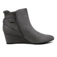 thumbnail image 2 of DREAM PAIRS Women's Low Heel Wedge Ankle Booties Fall Short Boots, 2 of 5