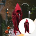 thumbnail image 1 of Capa con capucha para Halloween, disfraz de de terror, unisex, para hombres, mujeres y adultos. Rojo, 1 of 10