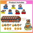 thumbnail image 2 of Blaze and the Monster Machines Party Supplies Decor Plates Fans Decorations Honeycomb Centerpieces Cake Toppers, 2 of 6