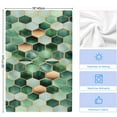 thumbnail image 6 of Dish Towels, Dark&nbsp;Green Marble Absorbent Kitchen Towels 1 PC, Gold Hexagon Geometric Modern Pattern Microfiber Hand Towels Dish Cloths Tea Towels for Home&nbsp; Bathroom,18X28-Inch,, 6 of 6