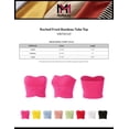 thumbnail image 2 of MixMatchy Women's Ruched Front Bandeau Tube Top, 2 of 4