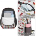 thumbnail image 4 of Fireman and Helmet White Pattern 17" Waterproof Oxford School Backpacks for Teens, S-Shape Padded Straps, for School, Travel, Hiking, Camping, 4 of 5