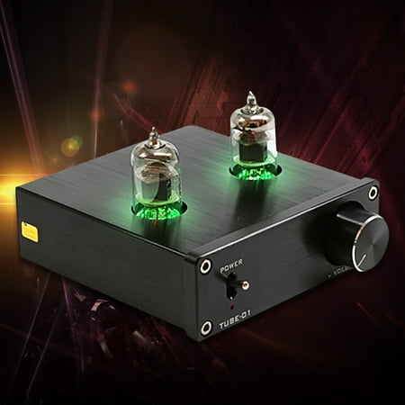 DC12V Black Audio Mini 6J1 Valve & Vacuum Tube Pre Amplifier Stereo HiFi Buffer (Best Stereo Preamp For The Money)